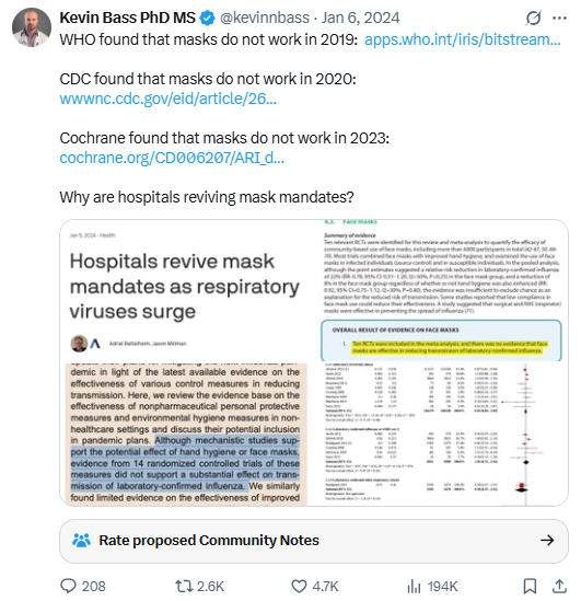 Tweet screenshot — Jan 7, 2024